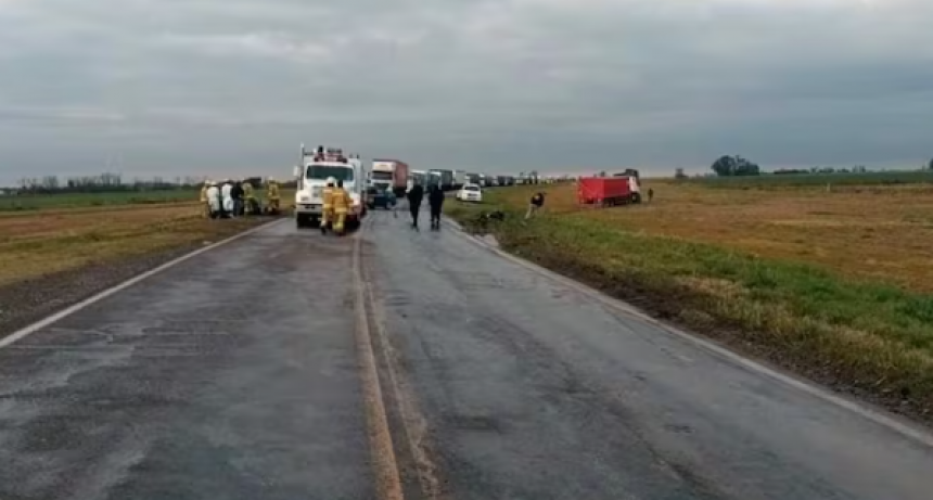 Un tramo de la ruta 34, un verdadero pasillo a la muerte